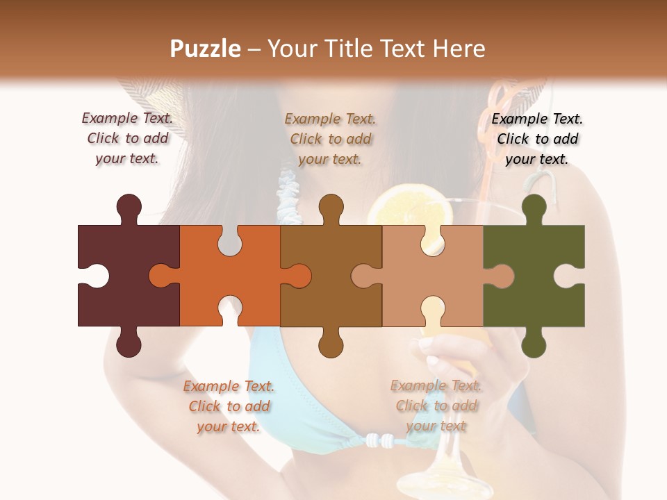 Beach Drink People PowerPoint Template