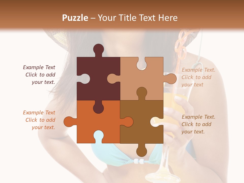 Beach Drink People PowerPoint Template