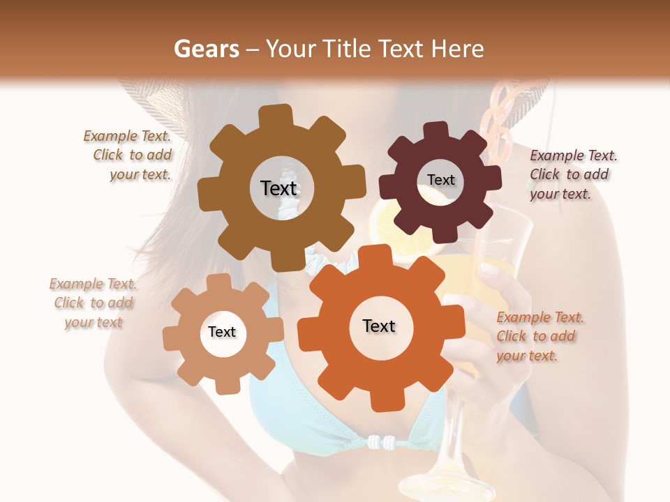 Beach Drink People PowerPoint Template