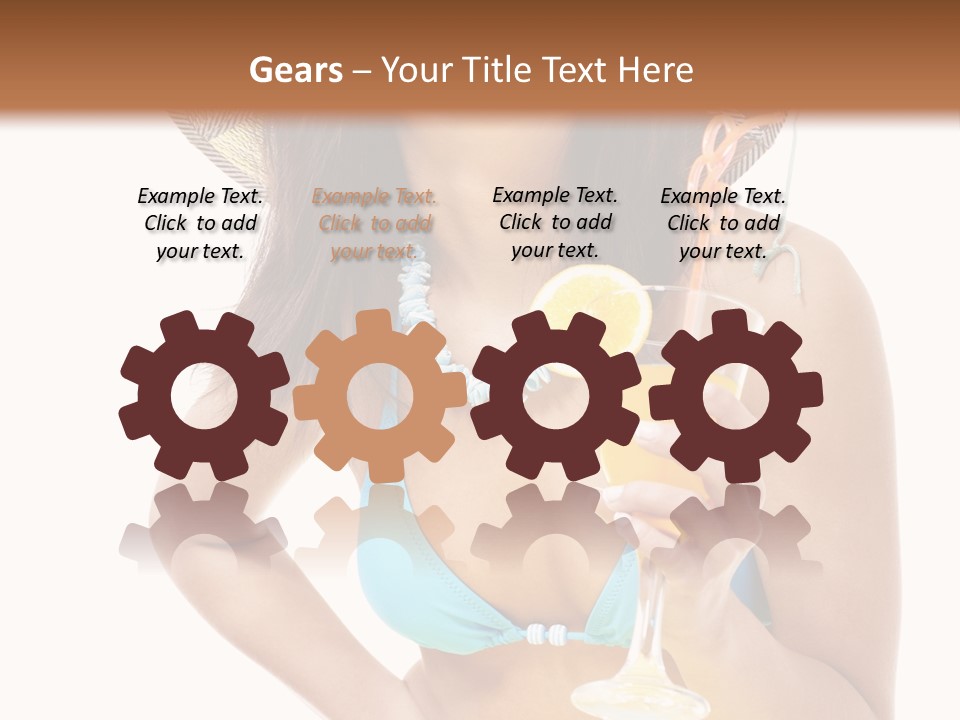 Beach Drink People PowerPoint Template