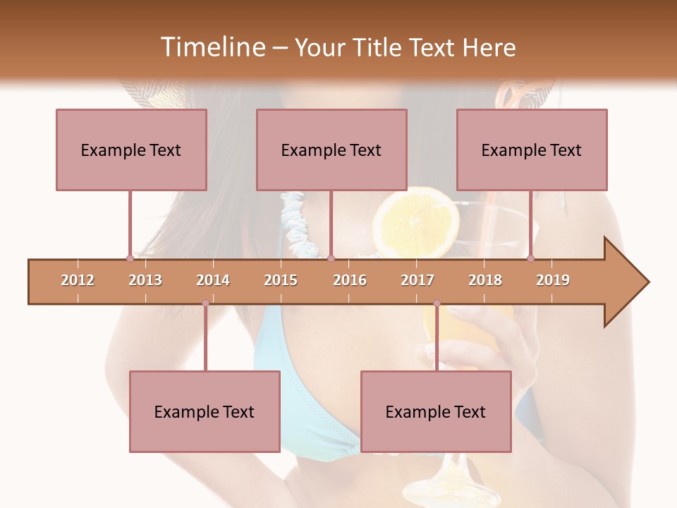 Beach Drink People PowerPoint Template