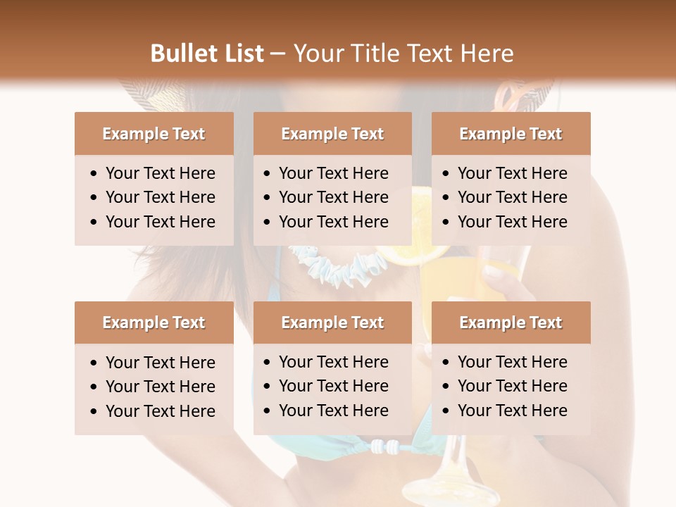 Beach Drink People PowerPoint Template