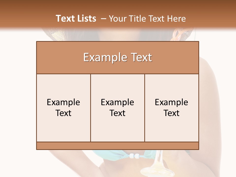 Beach Drink People PowerPoint Template