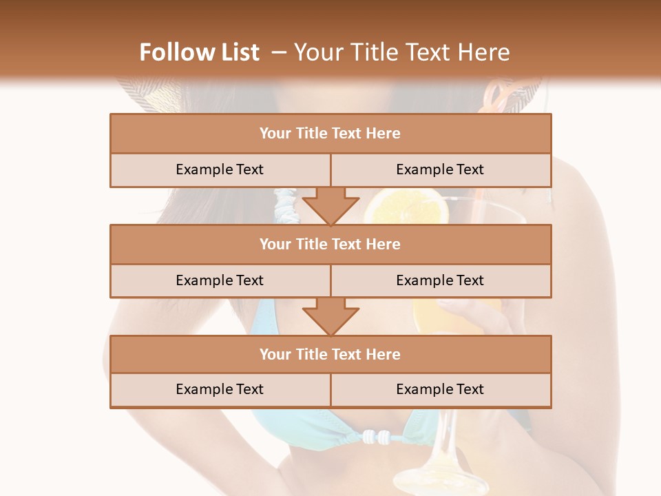 Beach Drink People PowerPoint Template