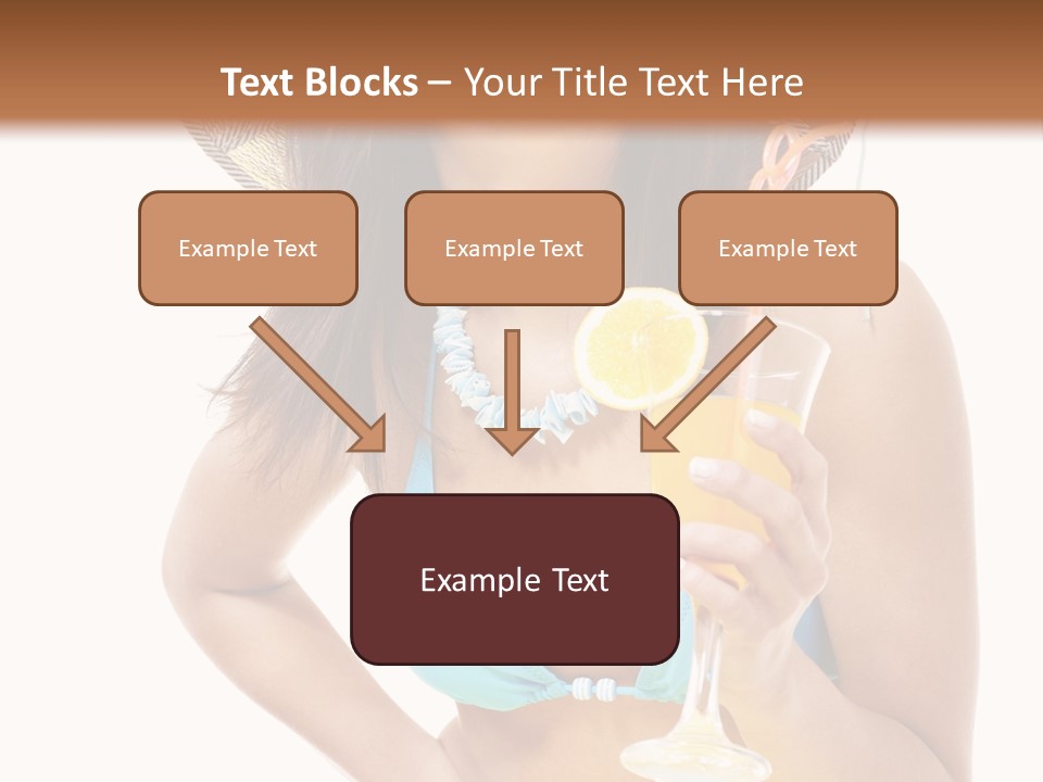 Beach Drink People PowerPoint Template