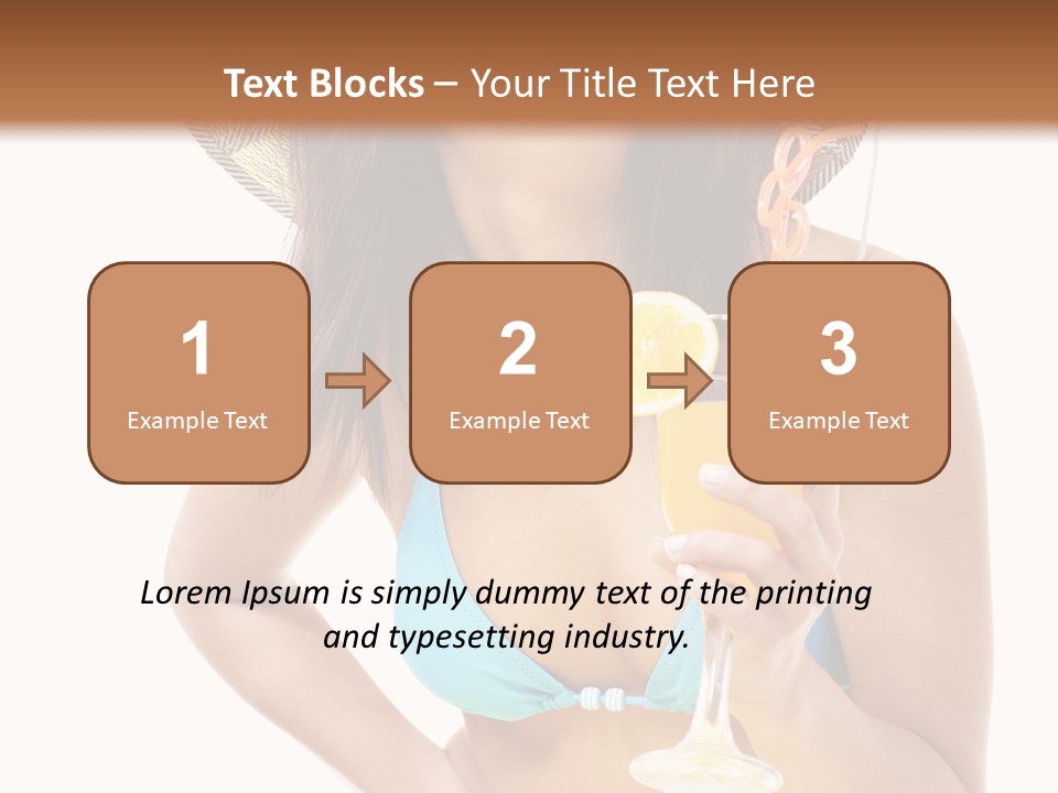 Beach Drink People PowerPoint Template