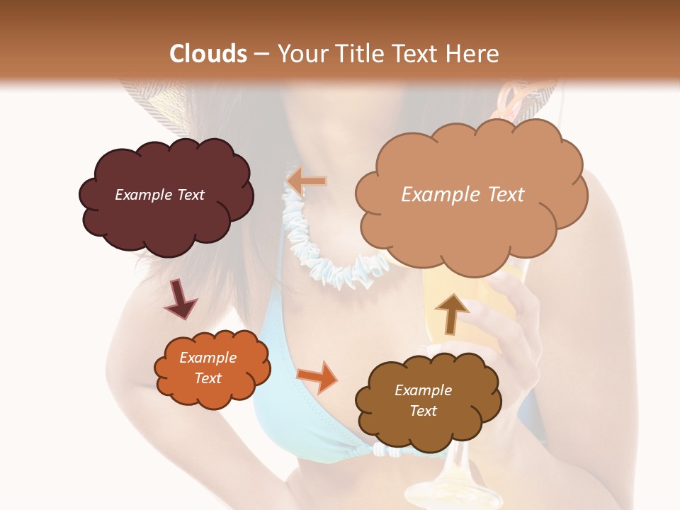 Beach Drink People PowerPoint Template