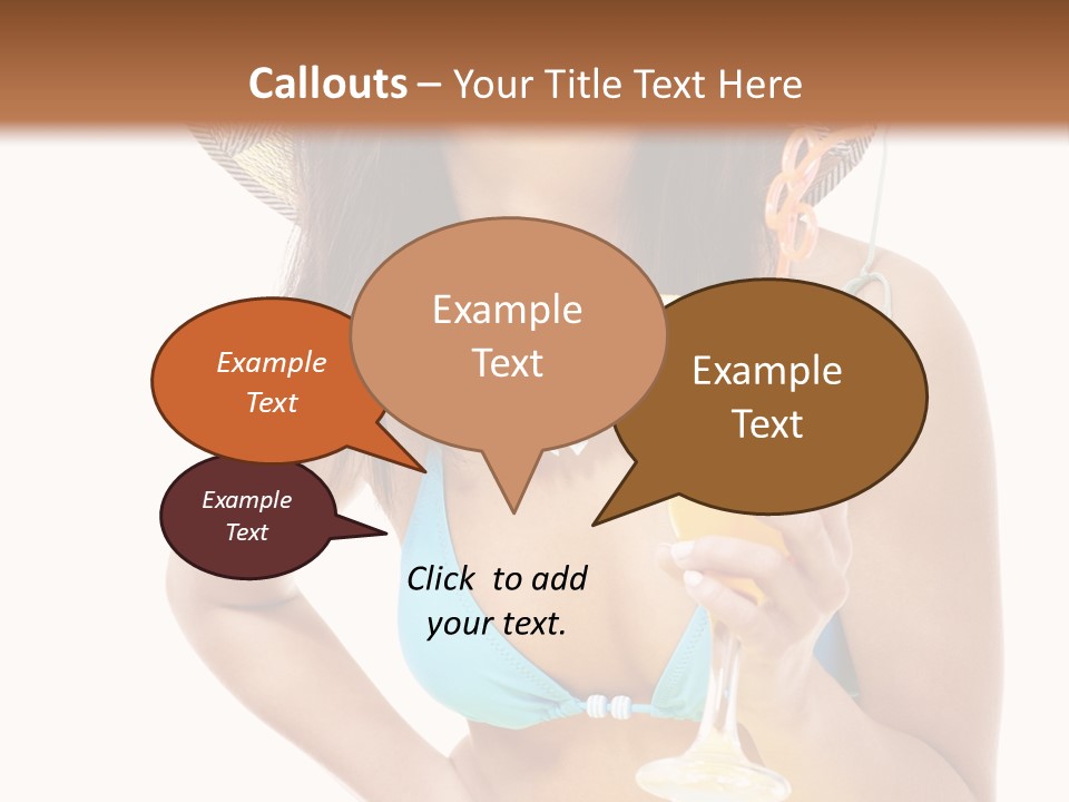 Beach Drink People PowerPoint Template