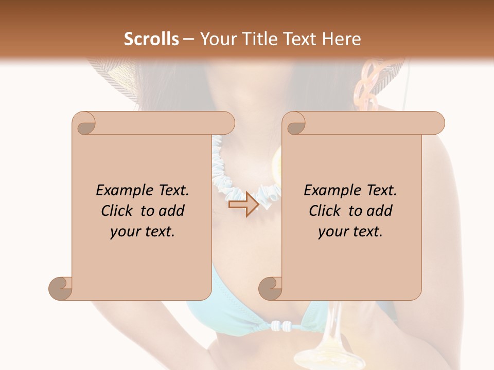 Beach Drink People PowerPoint Template