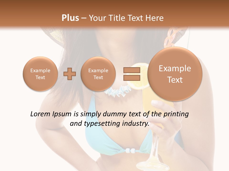 Beach Drink People PowerPoint Template