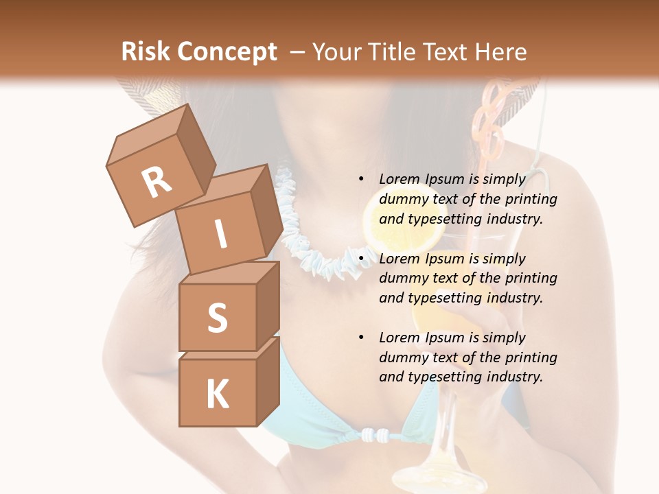 Beach Drink People PowerPoint Template