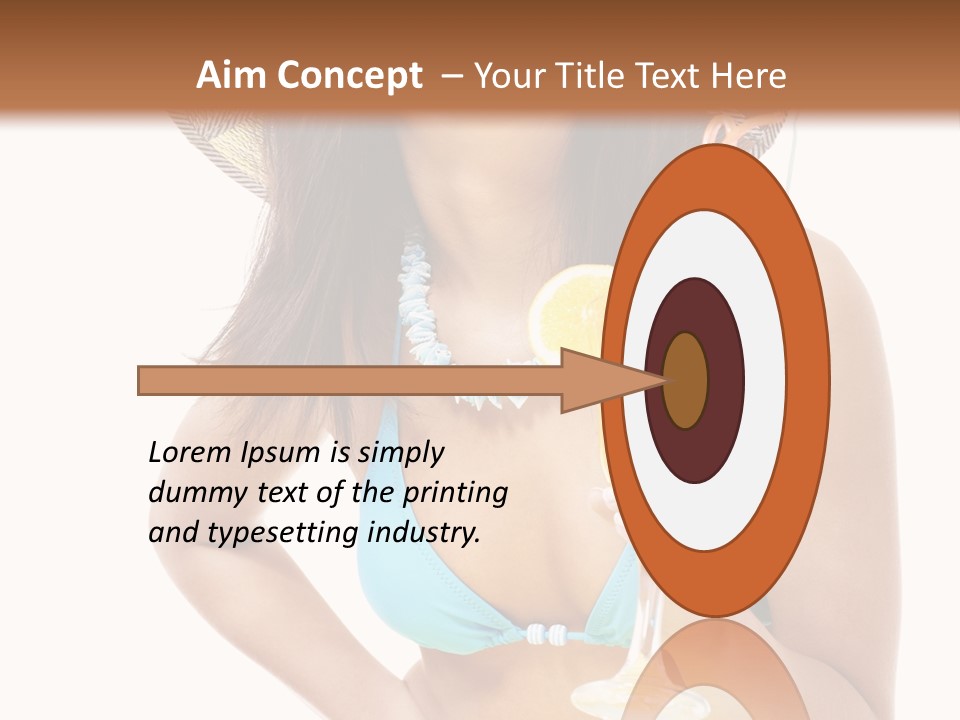 Beach Drink People PowerPoint Template