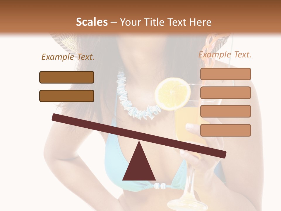 Beach Drink People PowerPoint Template