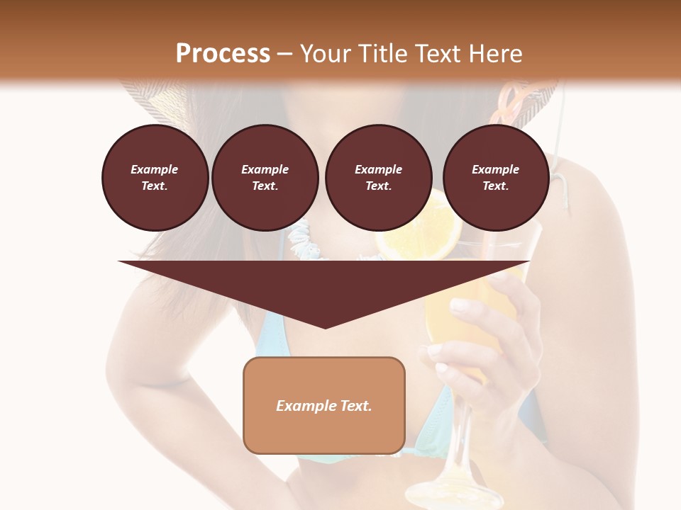 Beach Drink People PowerPoint Template