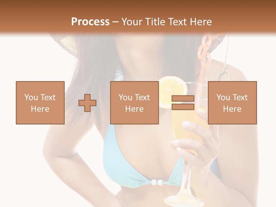 Beach Drink People PowerPoint Template