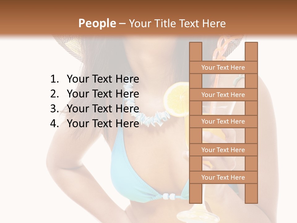 Beach Drink People PowerPoint Template