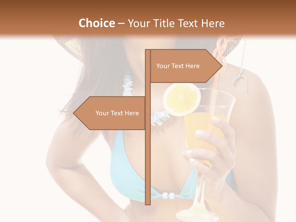 Beach Drink People PowerPoint Template