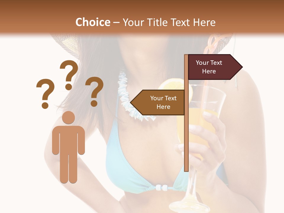 Beach Drink People PowerPoint Template