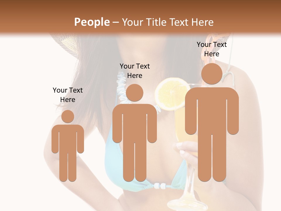 Beach Drink People PowerPoint Template