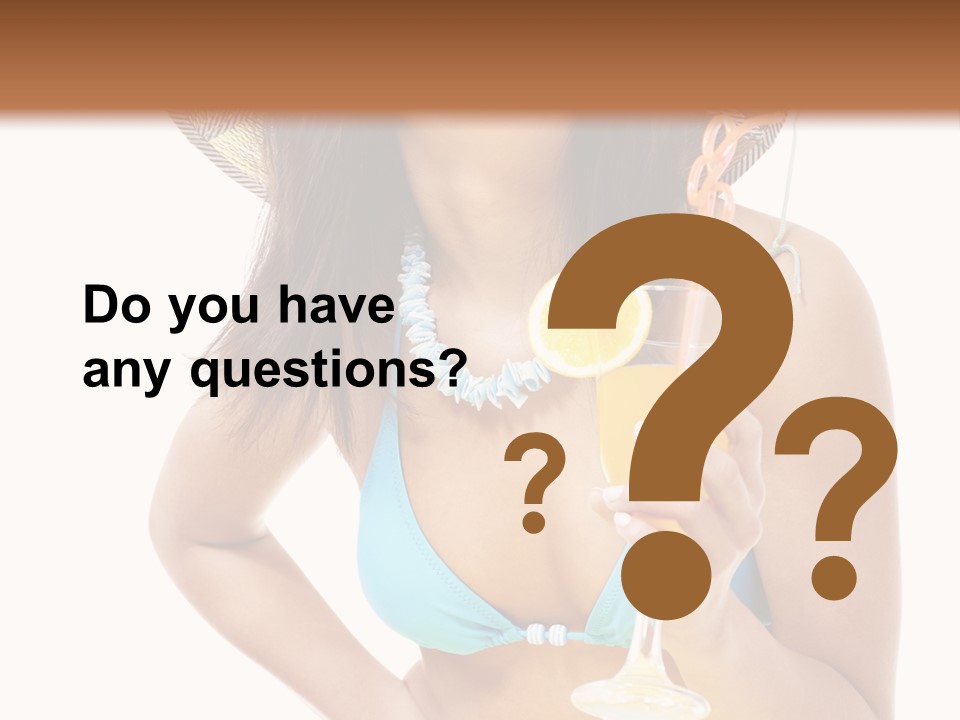 Beach Drink People PowerPoint Template