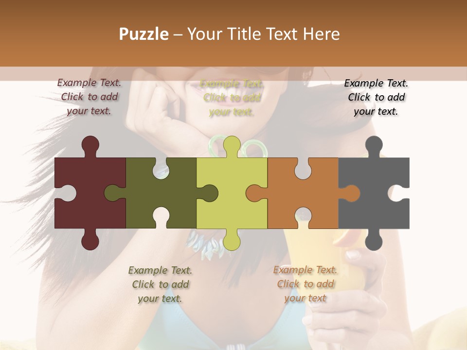 Active Travel Beach Chair PowerPoint Template