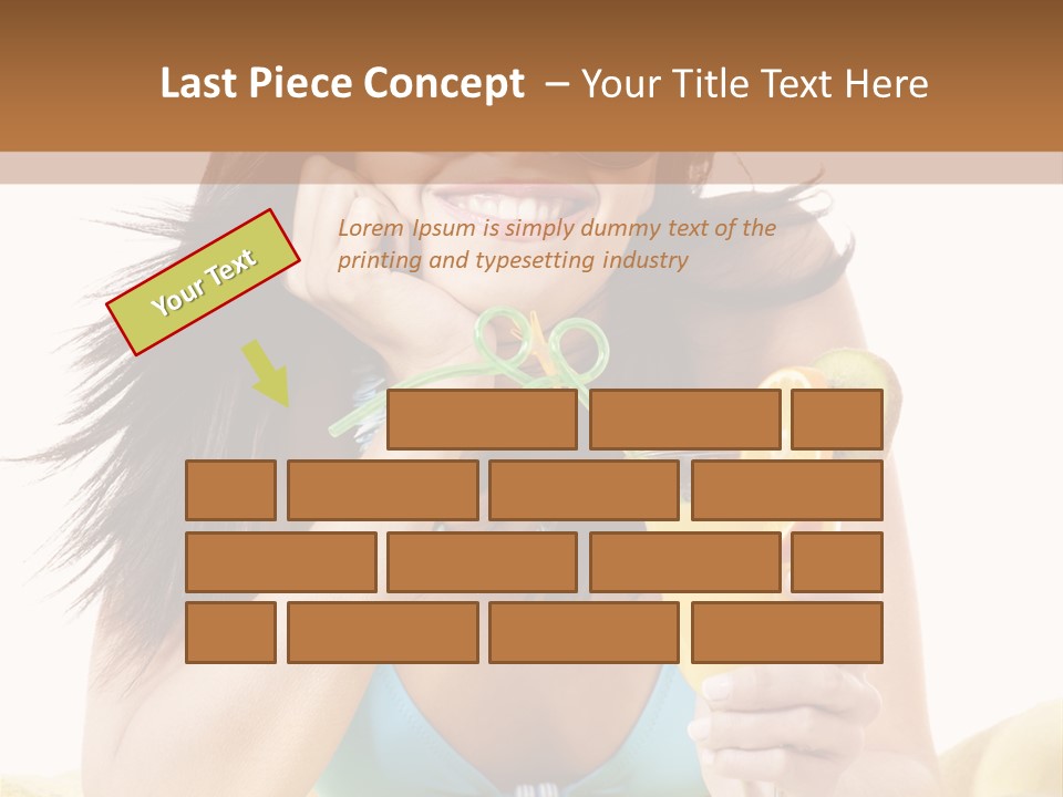 Active Travel Beach Chair PowerPoint Template