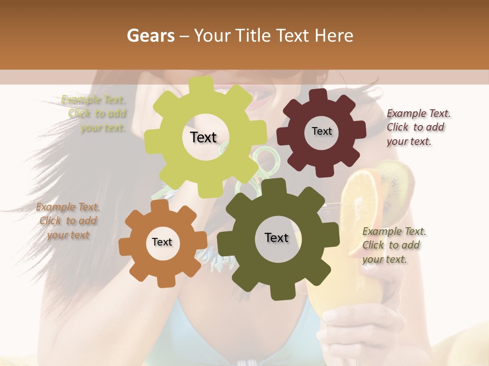 Active Travel Beach Chair PowerPoint Template