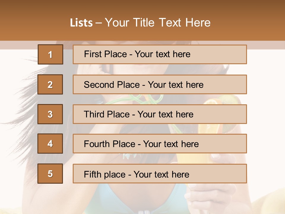 Active Travel Beach Chair PowerPoint Template