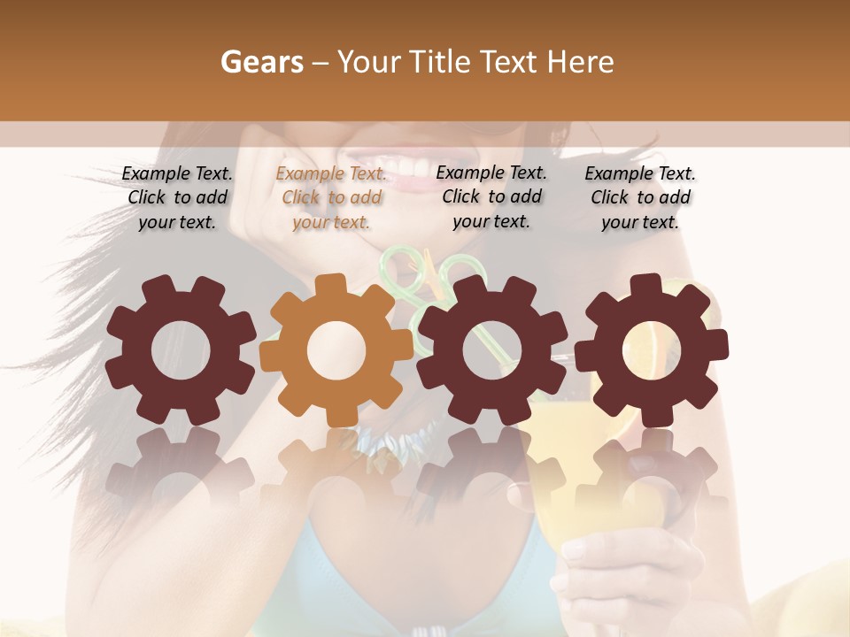 Active Travel Beach Chair PowerPoint Template