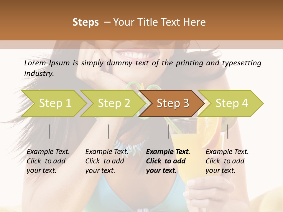 Active Travel Beach Chair PowerPoint Template