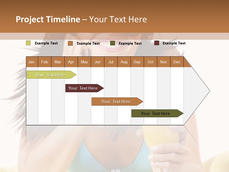 Active Travel Beach Chair PowerPoint Template