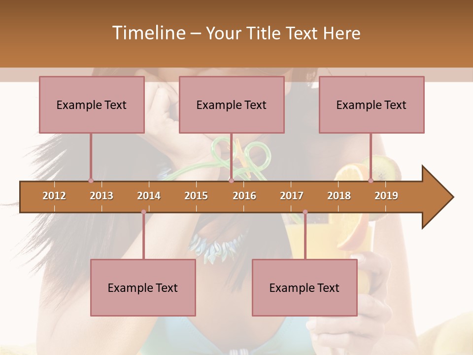 Active Travel Beach Chair PowerPoint Template
