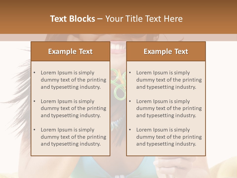 Active Travel Beach Chair PowerPoint Template