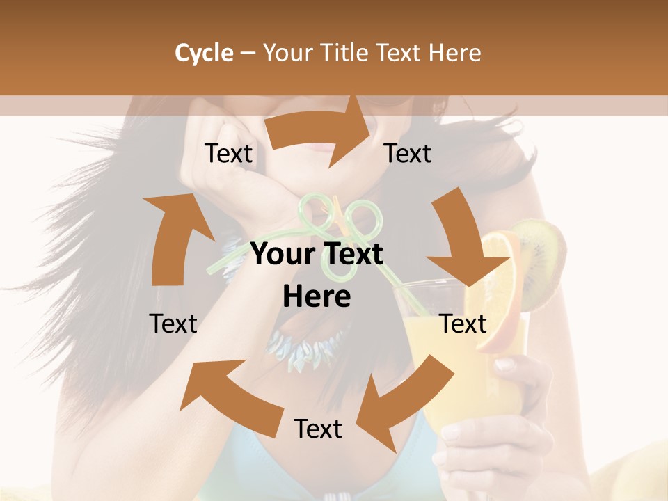 Active Travel Beach Chair PowerPoint Template