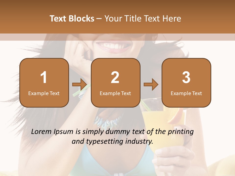 Active Travel Beach Chair PowerPoint Template