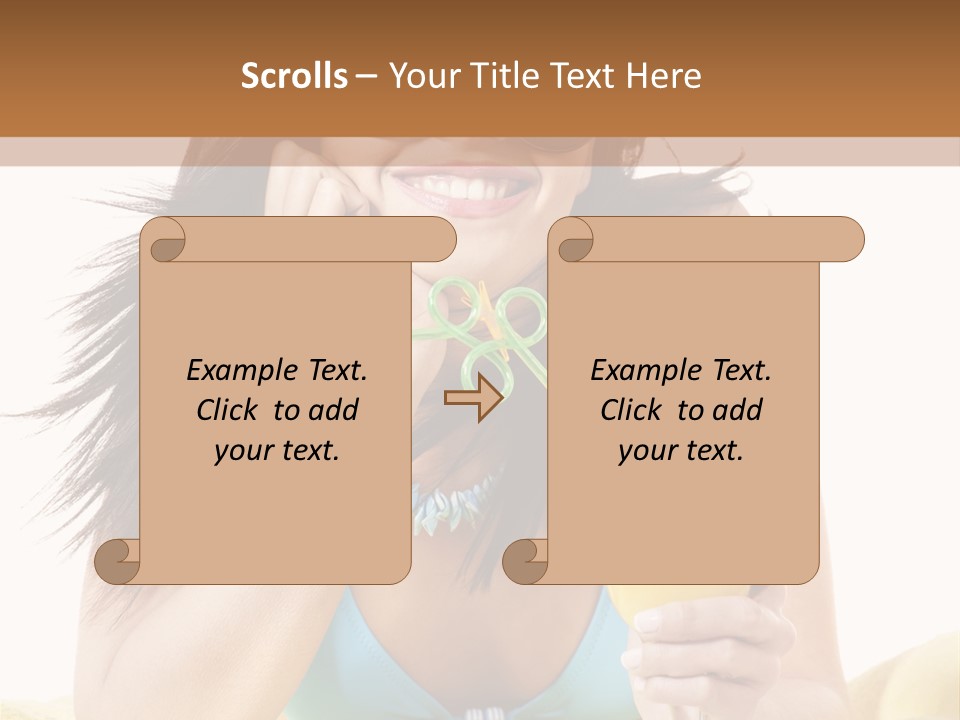 Active Travel Beach Chair PowerPoint Template