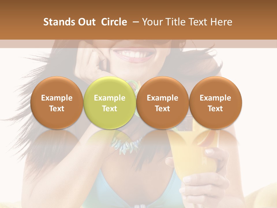 Active Travel Beach Chair PowerPoint Template