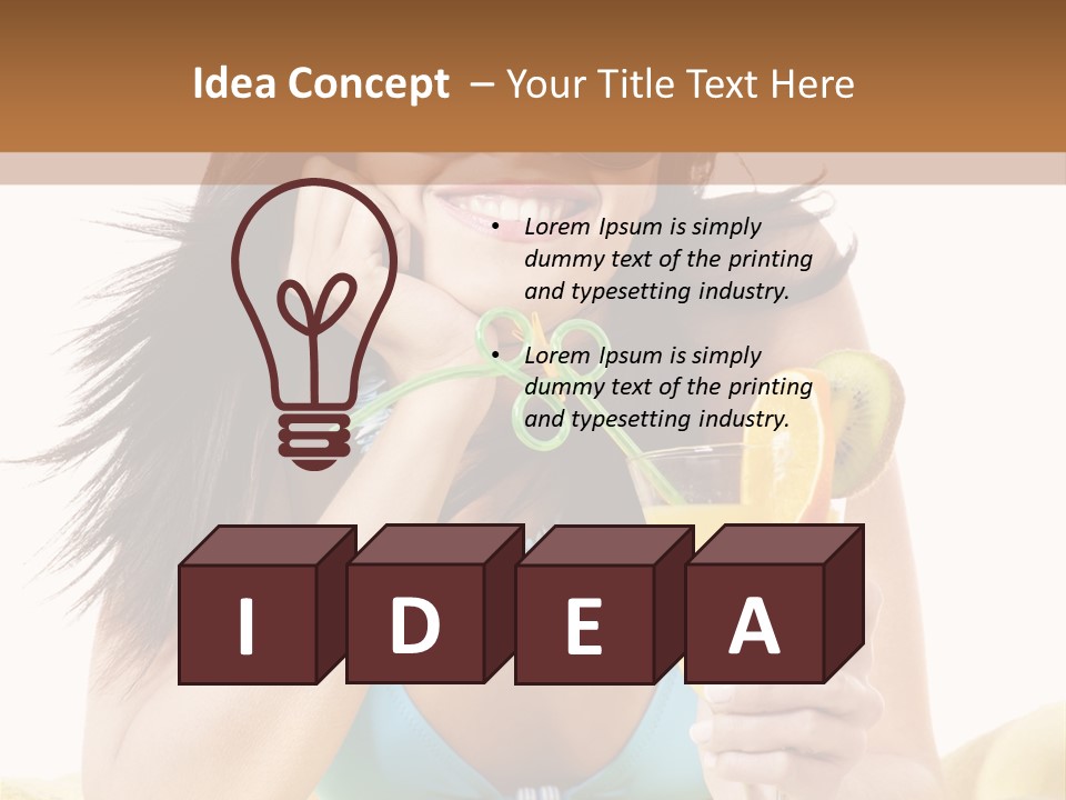 Active Travel Beach Chair PowerPoint Template