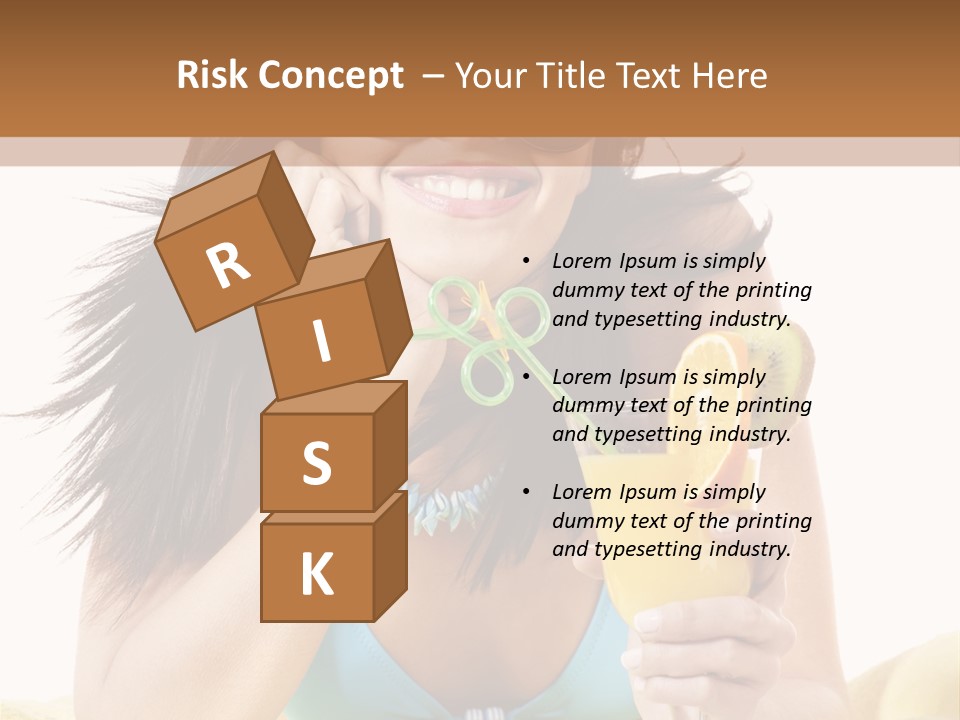 Active Travel Beach Chair PowerPoint Template