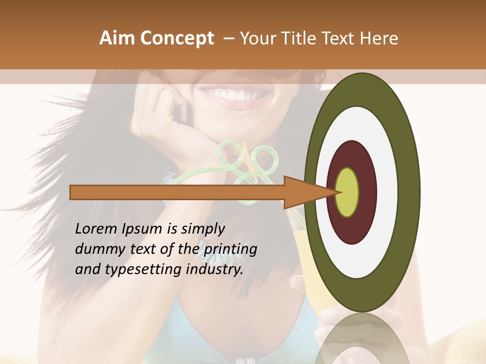 Active Travel Beach Chair PowerPoint Template