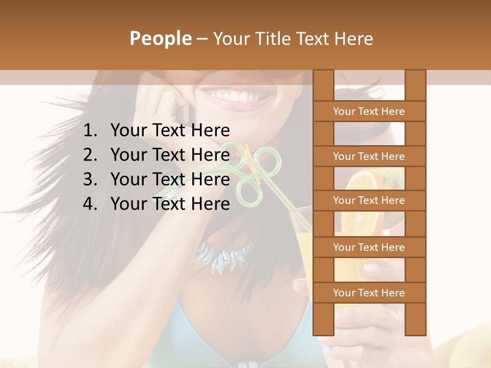 Active Travel Beach Chair PowerPoint Template