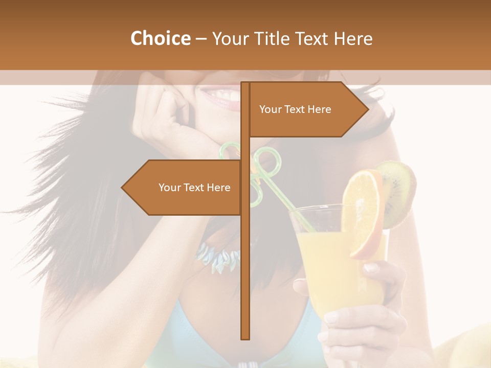 Active Travel Beach Chair PowerPoint Template