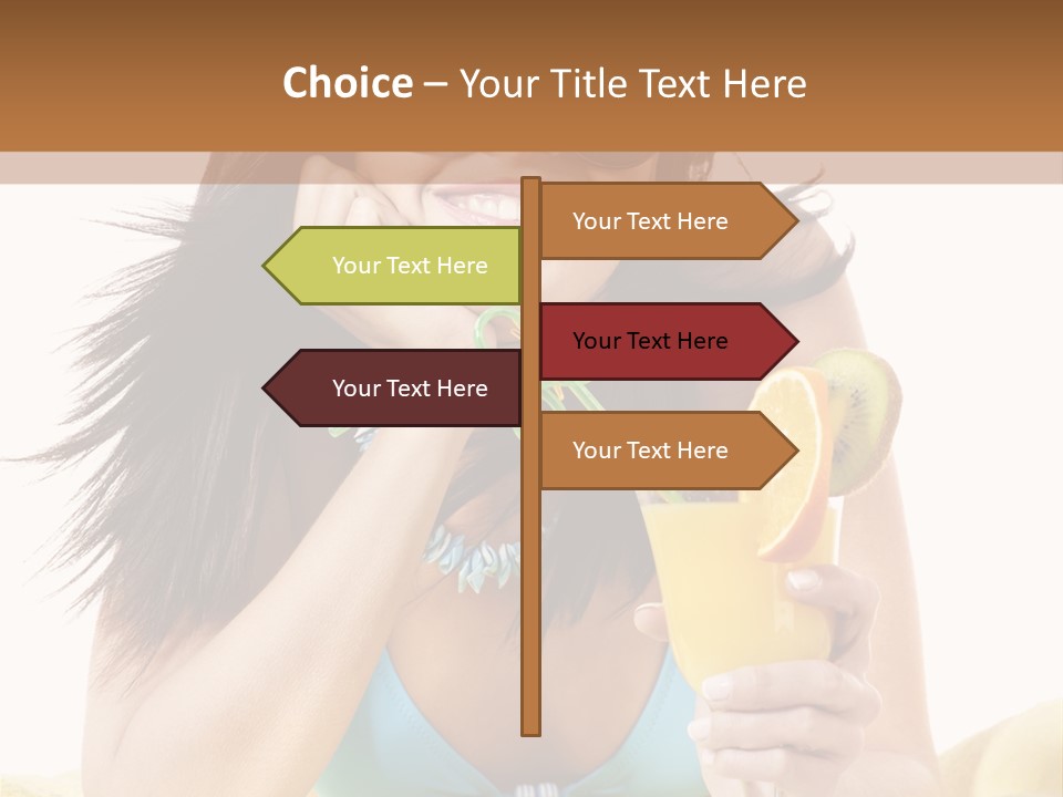 Active Travel Beach Chair PowerPoint Template