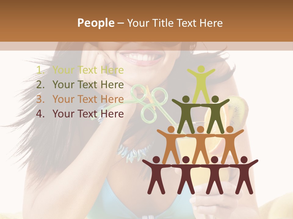 Active Travel Beach Chair PowerPoint Template