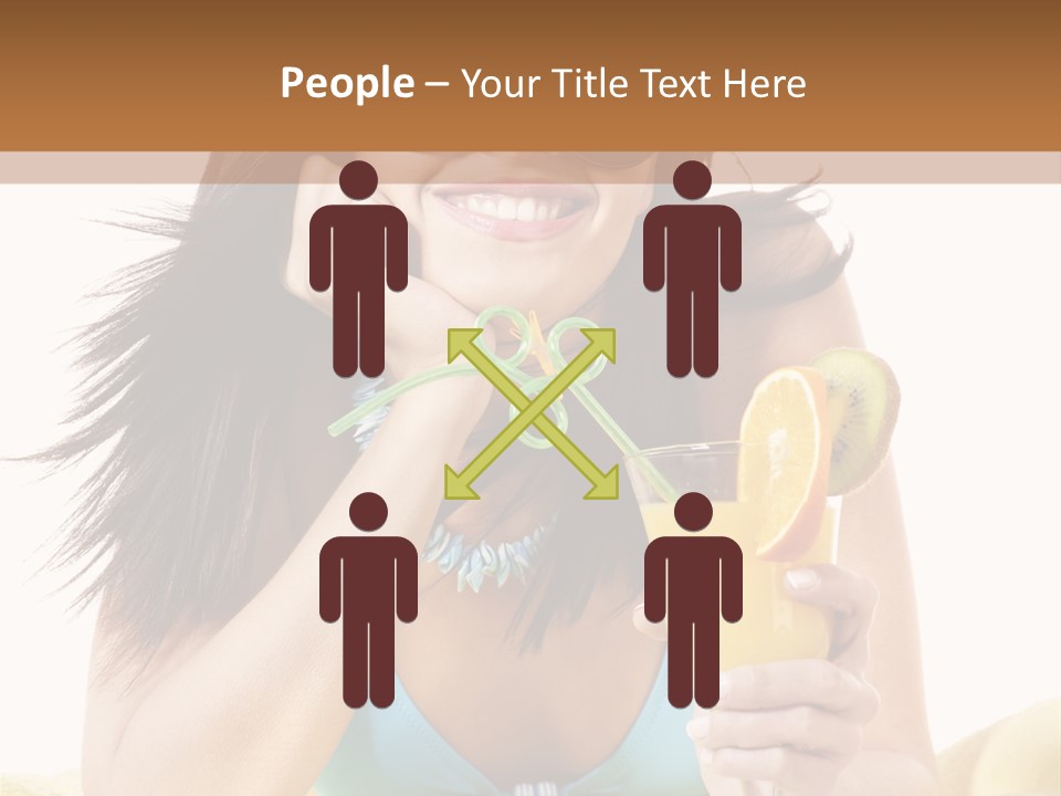 Active Travel Beach Chair PowerPoint Template