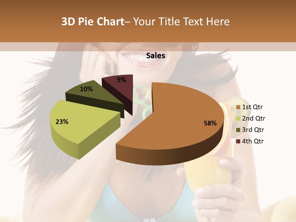 Active Travel Beach Chair PowerPoint Template