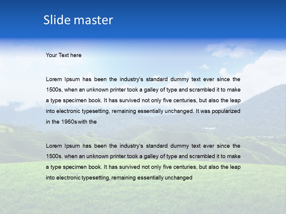 Season Sunlight Horizon PowerPoint Template