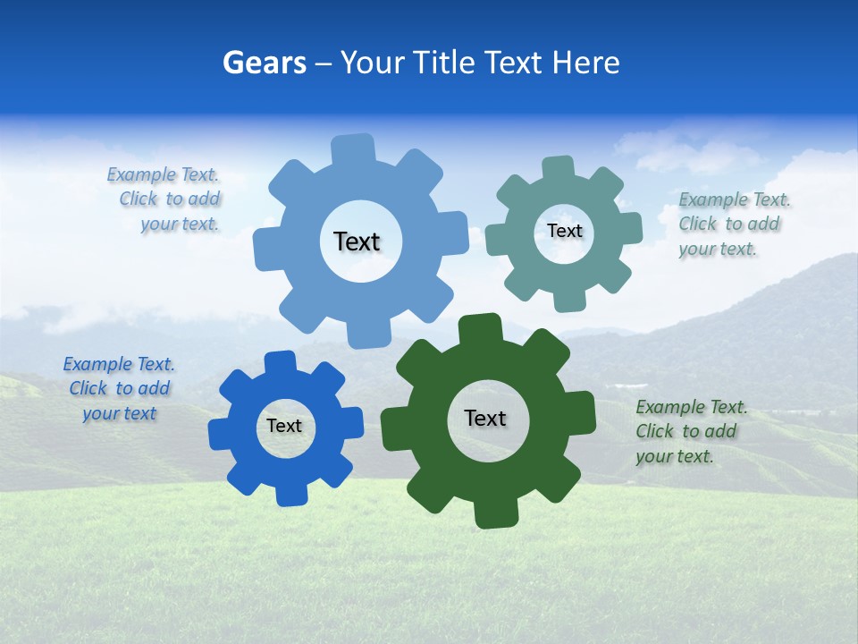 Season Sunlight Horizon PowerPoint Template