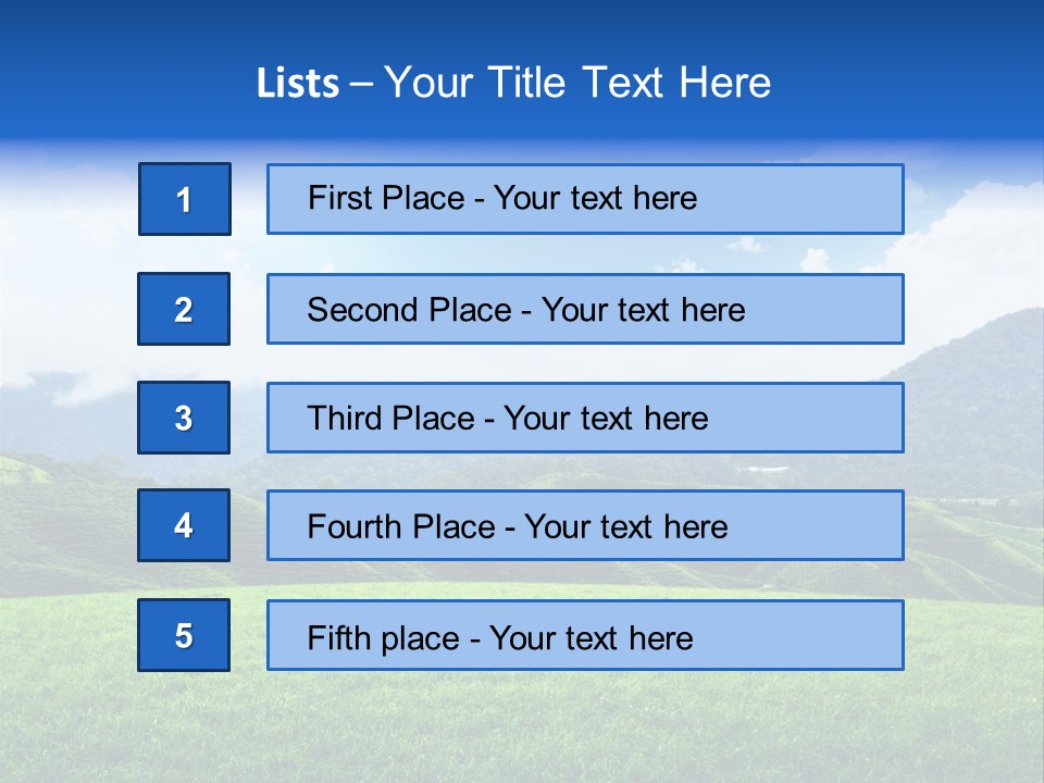 Season Sunlight Horizon PowerPoint Template