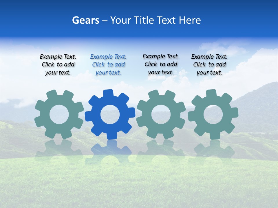 Season Sunlight Horizon PowerPoint Template